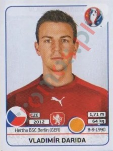 394 Vladimír Darida – UEFA Euro France 2016 Panini