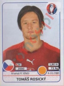 397 Tomás Rosický – UEFA Euro France 2016 Panini