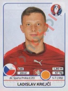 399 Ladislav Krejcí – UEFA Euro France 2016 Panini
