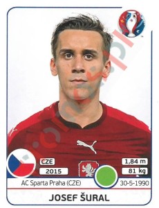 401x Josef Šural – UEFA Euro France 2016 Panini