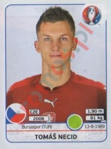 404 Tomás Necid – UEFA Euro France 2016 Panini