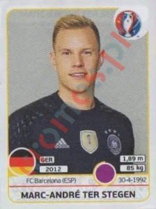 242 Marc-André ter Stegen – UEFA Euro France 2016 Panini