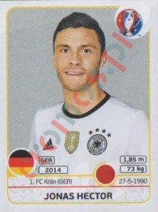 246 Jonas Hector – UEFA Euro France 2016 Panini