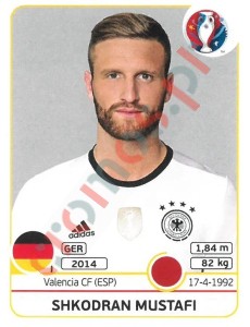 247x Shkodran Mustafi – UEFA Euro France 2016 Panini