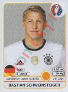 250 Bastian Schweinsteiger – UEFA Euro France 2016 Panini