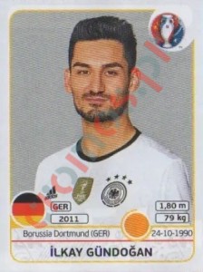251 Ilkay Gündogan – UEFA Euro France 2016 Panini