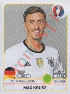 259 Max Kruse – UEFA Euro France 2016 Panini