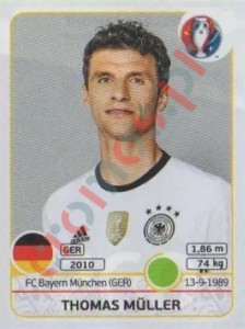 260 Thomas Müller – UEFA Euro France 2016 Panini