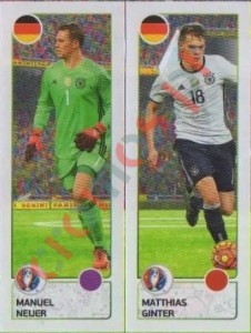 262 Manuel Neuer / Matthias Ginter – UEFA Euro France 2016 Panini