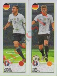264 Jonas Hector / Toni Kroos – UEFA Euro France 2016 Panini