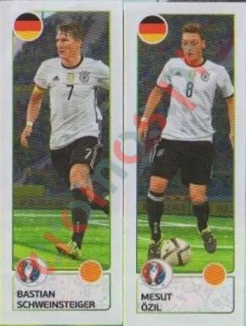 265 Bastian Schweinsteiger / Mesut Özil – UEFA Euro France 2016 Panini