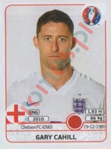 130 Gary Cahill – UEFA Euro France 2016 Panini