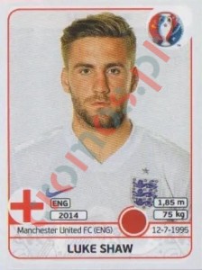135 Luke Shaw – UEFA Euro France 2016 Panini