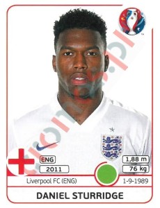 143x Daniel Sturridge – UEFA Euro France 2016 Panini