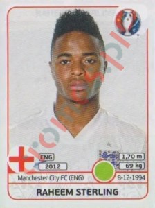 144 Raheem Sterling – UEFA Euro France 2016 Panini