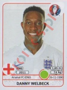 146 Danny Welbeck – UEFA Euro France 2016 Panini