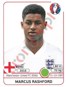 146x Marcus Rashford – UEFA Euro France 2016 Panini