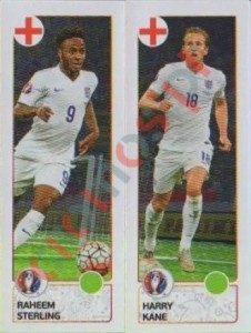 154 Raheem Sterling / Harry Kane – UEFA Euro France 2016 Panini