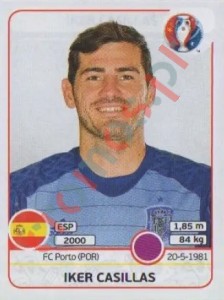 353 Iker Casillas – UEFA Euro France 2016 Panini