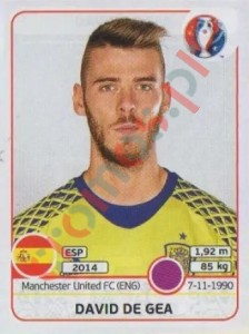 354 David de Gea – UEFA Euro France 2016 Panini