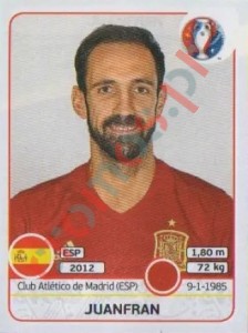 357 Juanfran – UEFA Euro France 2016 Panini