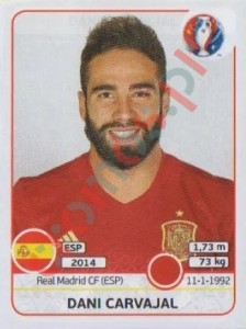 359 Dani Carvajal – UEFA Euro France 2016 Panini