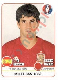 360x Mikel San José – UEFA Euro France 2016 Panini