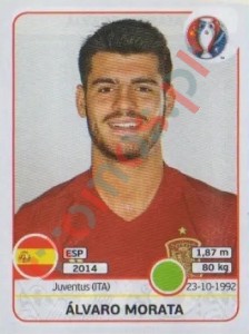 370 Álvaro Morata – UEFA Euro France 2016 Panini