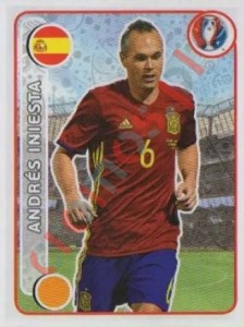 373 Andrés Iniesta – UEFA Euro France 2016 Panini
