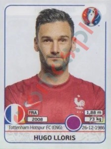 17 Hugo Lloris – UEFA Euro France 2016 Panini