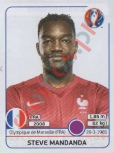 18 Steve Mandanda – UEFA Euro France 2016 Panini