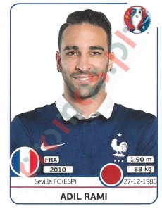 24x Adil Rami – UEFA Euro France 2016 Panini