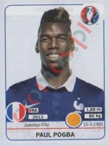 27 Paul Pogba – UEFA Euro France 2016 Panini