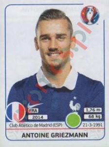 32 Antoine Griezmann – UEFA Euro France 2016 Panini