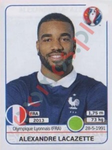 35 Alexandre Lacazette – UEFA Euro France 2016 Panini