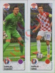 432 Danijel Subašić / Darijo Srna – UEFA Euro France 2016 Panini