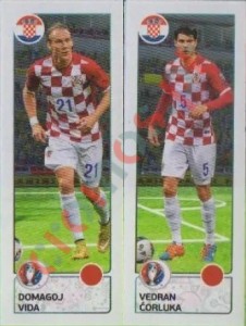 433 Domagoj Vida / Vedran Ćorluka – UEFA Euro France 2016 Panini