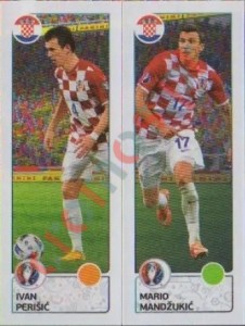 436 Ivan Perišić / Mario Mandžukić – UEFA Euro France 2016 Panini