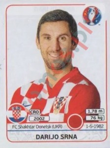 438 Darijo Srna – UEFA Euro France 2016 Panini