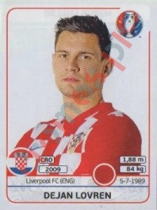 441 Dejan Lovren – UEFA Euro France 2016 Panini