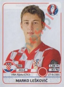 442 Marko Leskovic – UEFA Euro France 2016 Panini