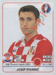 444 Josip Pivaric – UEFA Euro France 2016 Panini