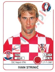 444x Ivan Strinić – UEFA Euro France 2016 Panini