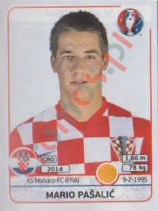 445 Mario Pasalic – UEFA Euro France 2016 Panini