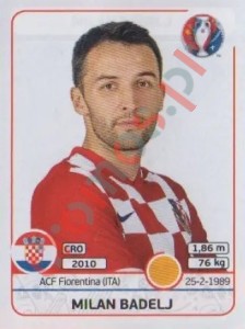 447 Milan Badelj – UEFA Euro France 2016 Panini