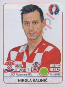 455 Nikola Kalinic – UEFA Euro France 2016 Panini