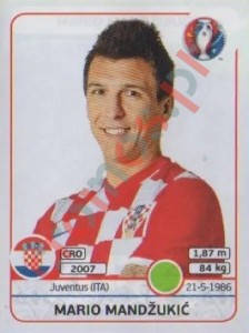 456 Mario Mandžukic – UEFA Euro France 2016 Panini
