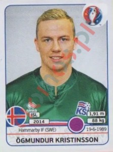 610 Ögmundur Kristinsson – UEFA Euro France 2016 Panini