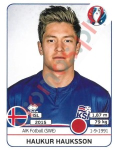 613x Haukur Hauksson – UEFA Euro France 2016 Panini