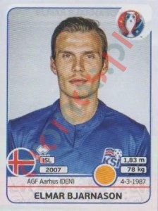 621 Elmar Bjarnason – UEFA Euro France 2016 Panini